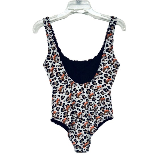 Buc-ees Women's XS Cheetah Logo Print One Piece Swimsuit Bathing Suit Bucees - Picture 6 of 7